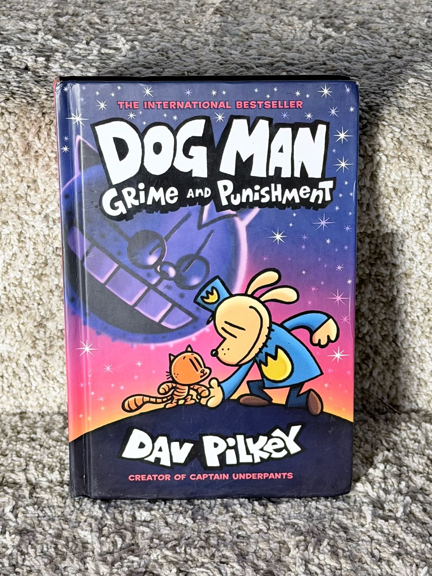 Dog Man: Grime And Punishment By Dav Pilkey Hardcover Book (2 Available)